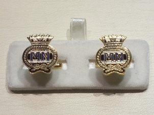 Merchant Navy enamelled cufflinks - Click Image to Close